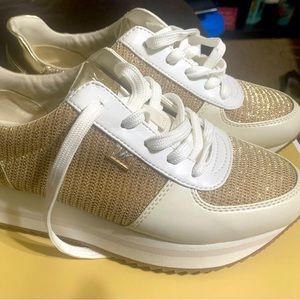 New with tags Michael Kors gold Monique Trainer